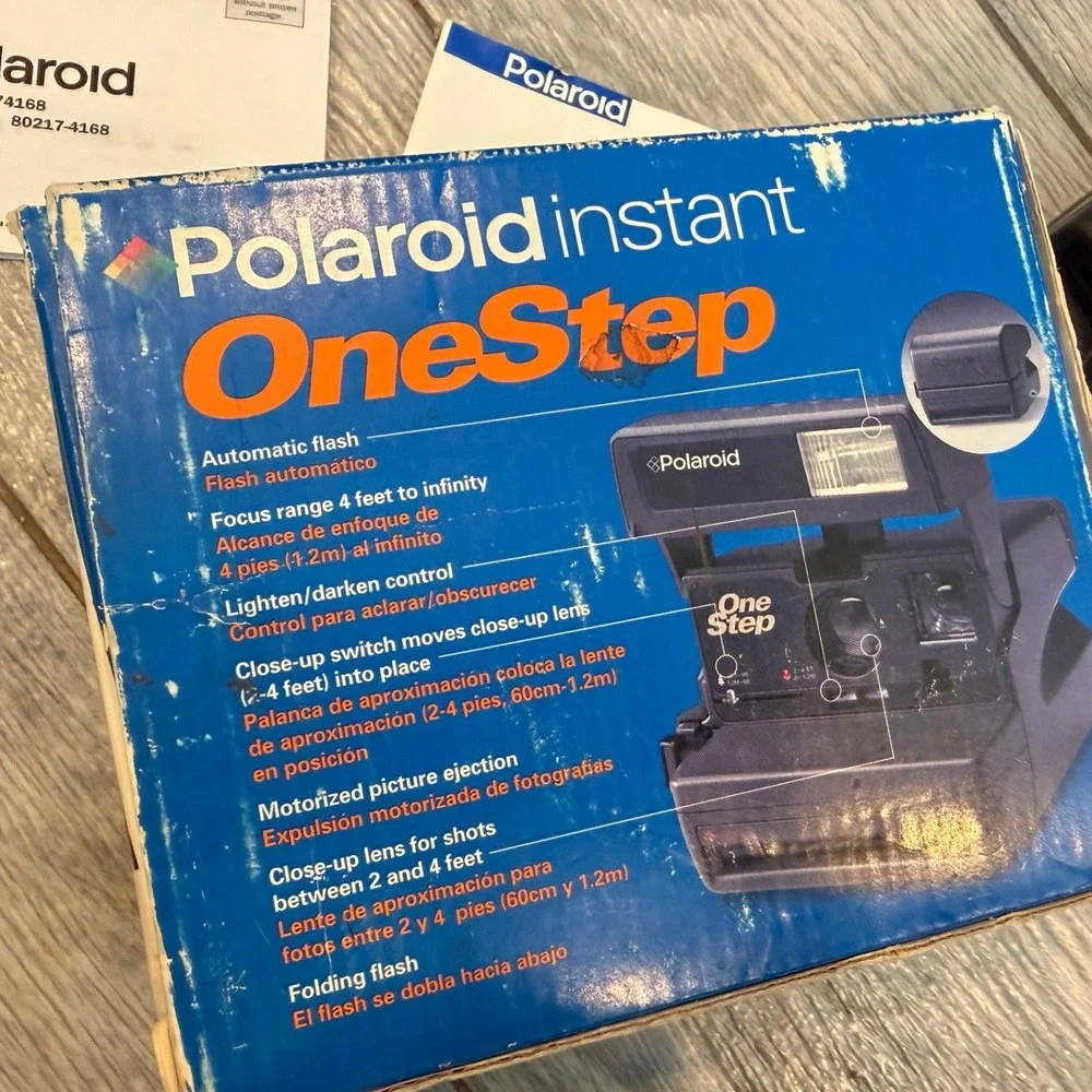 Polaroid OneStep CloseUp Instant‎ Film Camera 600 Series Original Box Vintage